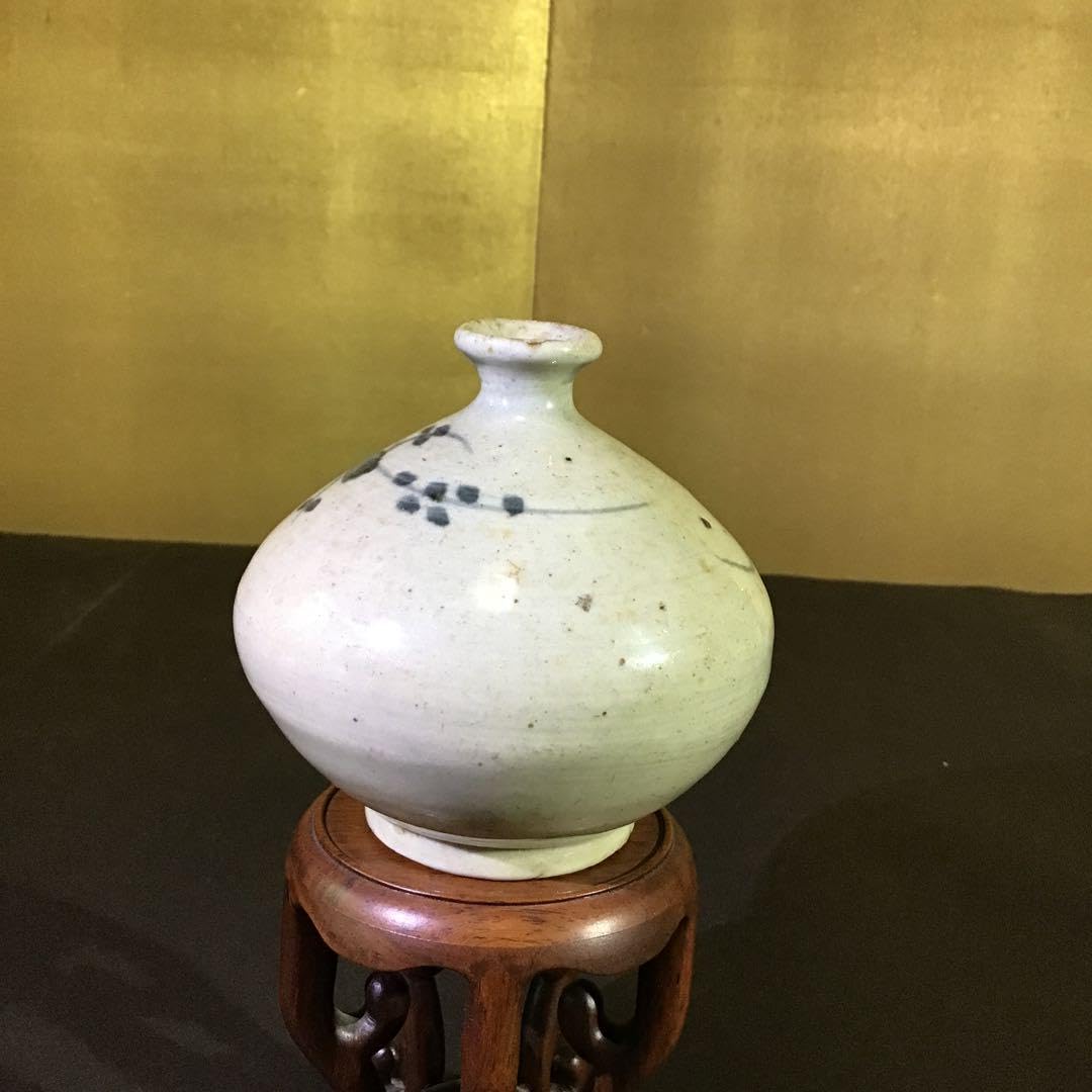 Amazon.co.jp: 古伊万里 草花図柄 油壺 江戸期保証 極上品